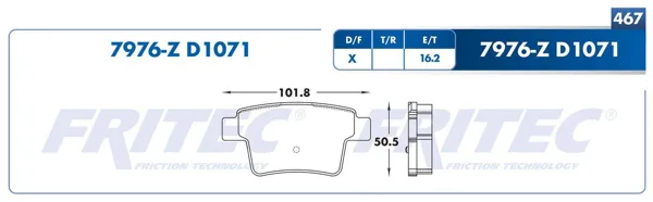 Balata Fritec M-7976-Z M-7976-Z