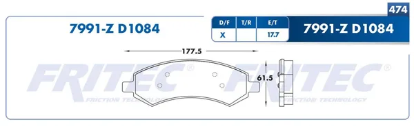Balata Fritec M-7991-Z M-7991-Z