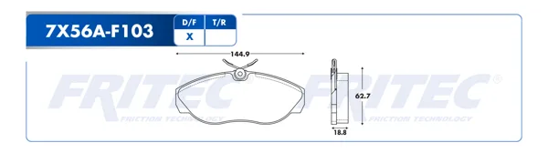 Balata Fritec M-7X56A-Z M-7X56A-Z