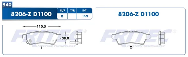 Balata Fritec M-8206-Z M-8206-Z