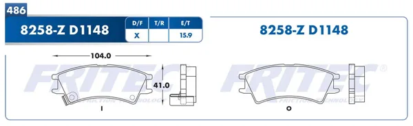 Balata Fritec M-8258-Z M-8258-Z