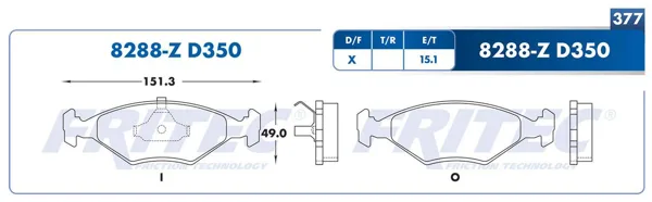 Balata Fritec M-8288-Z M-8288-Z