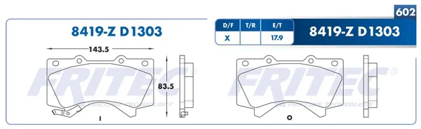 Balata Fritec M-8419-Z M-8419-Z