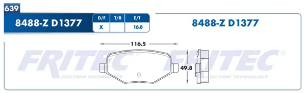 Balata Fritec M-8488-Z M-8488-Z