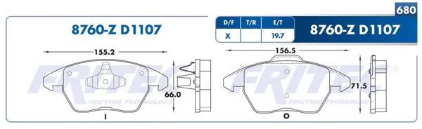 Balata Fritec M-8760-Z M-8760-Z
