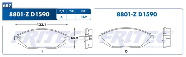 Balata Fritec M-8801-Z M-8801-Z