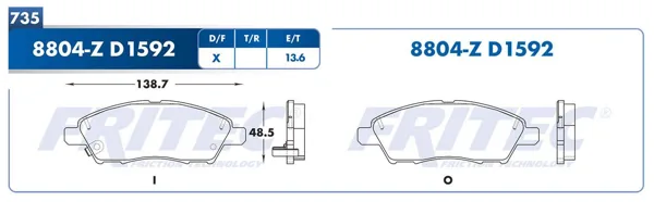 Balata Fritec M-8804-Z M-8804-Z