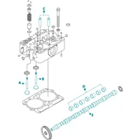 Guía de Válvula para cabeza de motor  Diesel
