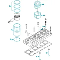 Guía de Válvula para cabeza de motor  Diesel