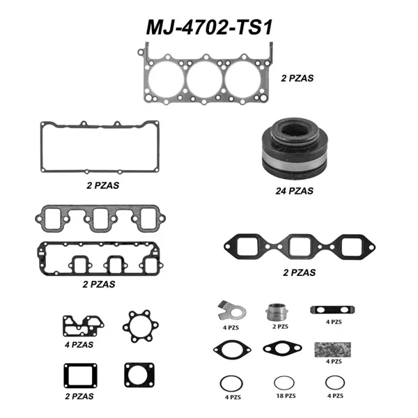Medio Juego superior para motor MJ-4702-TS1