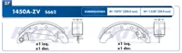 Balata Tambor Fritec Ow-1450A-Zv