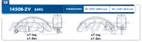 Balata Tambor Fritec Ow-1450B-Zv