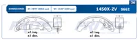 Balata Tambor Fritec Ow-1450X-Zv