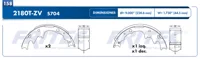 Balata Tambor Fritec Ow-2180T-Zv