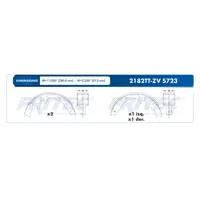 Balata Tambor Fritec Ow-2182Tt-Zv