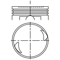 Piston para motor a gasolina