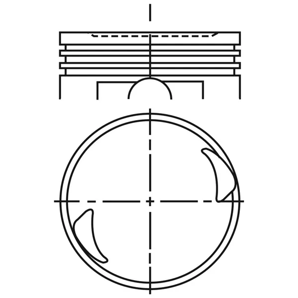 Piston para motor a gasolina P1000CH 075