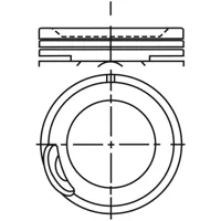 Piston para motor a gasolina
