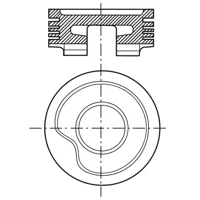 Piston para motor a gasolina