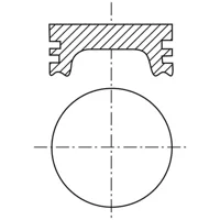 Piston para motor a gasolina