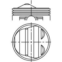 Piston para motor a gasolina