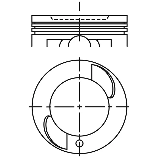 Piston para motor a gasolina P153F 075