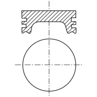 Piston para motor a gasolina