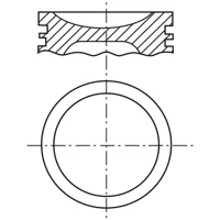 Piston para motor a gasolina
