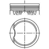 Piston para motor a gasolina