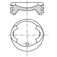 Piston para motor a gasolina