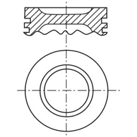 Piston para motor a gasolina