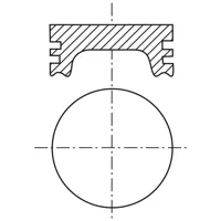 Piston para motor a gasolina
