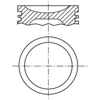 Piston para motor a gasolina