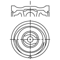 Piston para motor a gasolina
