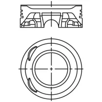 Piston para motor a gasolina