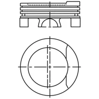 Piston para motor a gasolina