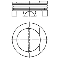Piston para motor a gasolina