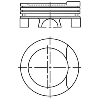 Piston para motor a gasolina