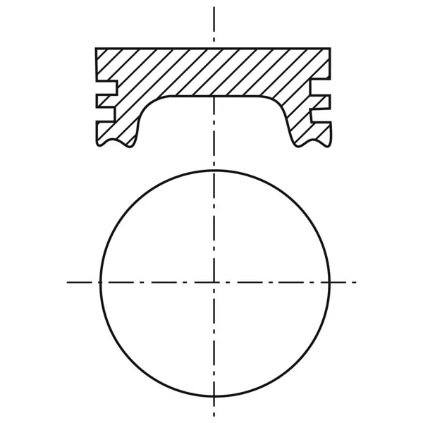 Piston para motor a gasolina P183F STD