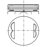 Piston para motor a gasolina