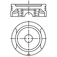 Piston para motor a gasolina