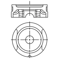 Piston para motor a gasolina