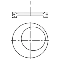 Piston para motor a gasolina