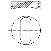 Piston para motor a gasolina