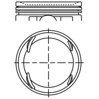 Piston para motor a gasolina
