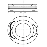 Piston para motor a gasolina
