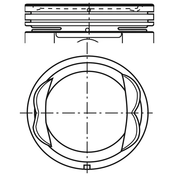 Piston para motor a gasolina P2200N 075