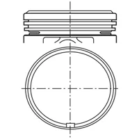Piston para motor a gasolina