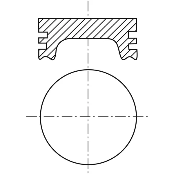 Piston para motor a gasolina P225D STD