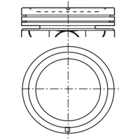 Piston para motor a gasolina